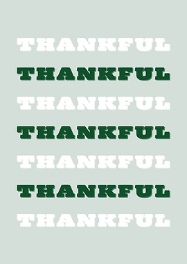 Thankful Text Pattern