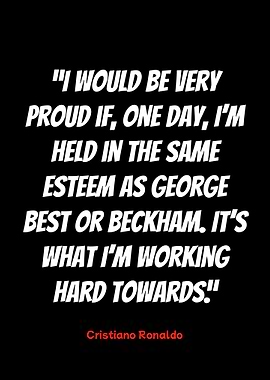 cristiano ronaldo inspirational quote poster