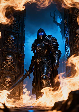 Dark Knight in Flames