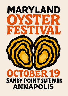 Maryland Oyster Festival Poster