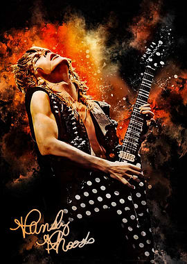 Randy Rhoads Guitar Performance Art