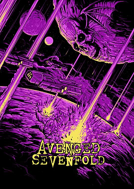 Avenged Sevenfold Space Battle Artwork