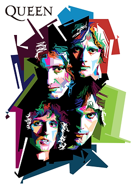 Queen Band Pop Art Portrait