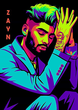 Zayn Malik Pop Art Portrait