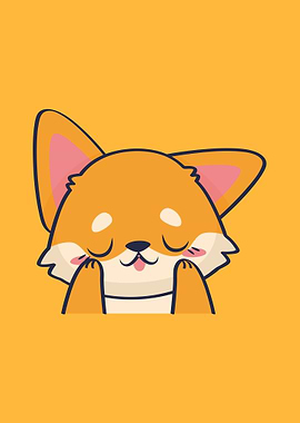 Cute Cartoon Fox Illustration