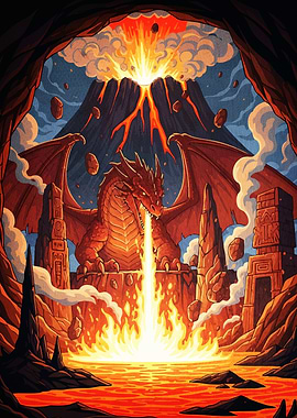 Dragon Lair Volcano Fire