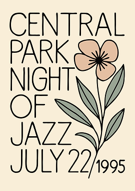 Central Park Night of Jazz Poster