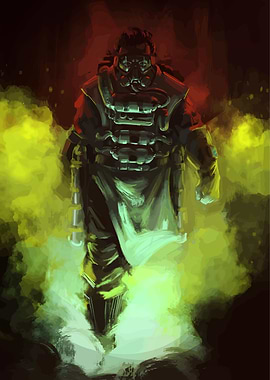 Gas Mask Character Caustic