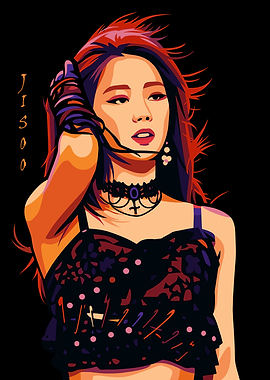 Jisoo Portrait Digital Art
