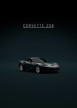 Corvette Z06 Car Poster