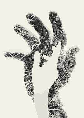 Abstract Hands Digital Art