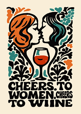 Cheers to Women, Cheers to Wine Poster