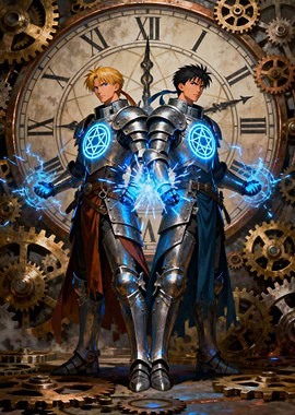 Steampunk Knights with Magical Energy