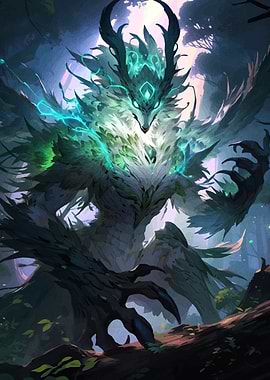 Forest Spirit Wolf Digital Art