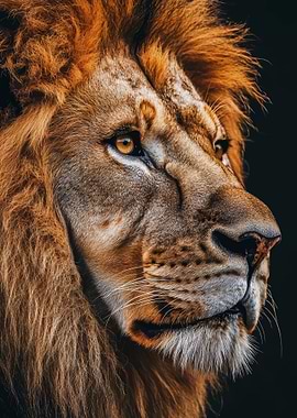 Majestic Lion Portrait