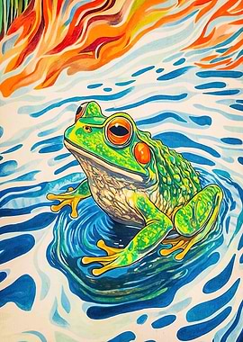 Green Frog Water