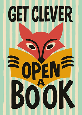 Get Clever: Open a Book Poster