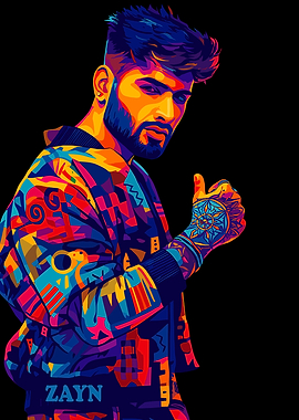 Zayn Malik Pop Art Portrait