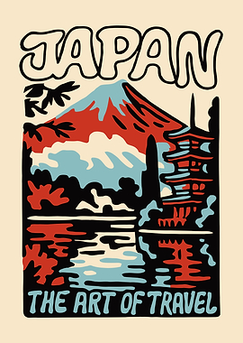 Japan Travel Poster Art