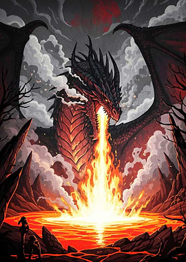 Dragon Volcanic Landscape