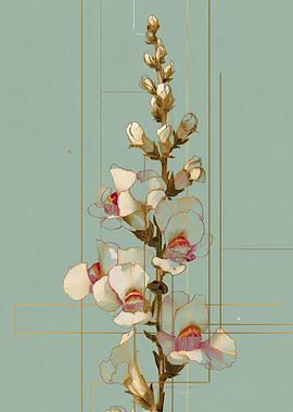 Snapdragon in Sage and Gold