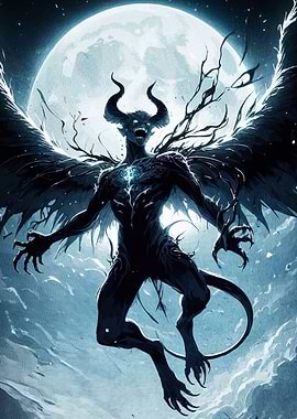 Winged Demon Moonlight