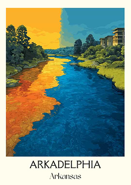 Arkadelphia, Arkansas Riverscape Art Print