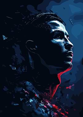 Cristiano Ronaldo Portrait - Digital Art