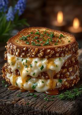 Gourmet Grilled Cheese Sandwich