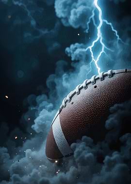American Football Lightning Strike
