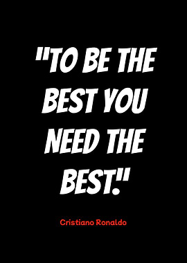 cristiano ronaldo inspirational quote poster