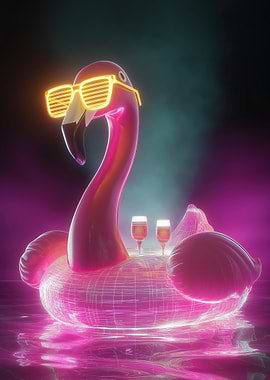 Neon Flamingo