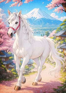 Horse Cherry Blossoms