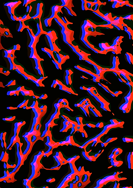 Abstract Red and Blue Pattern
