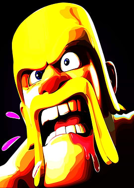 Clash of Clans Barbarian Portrait