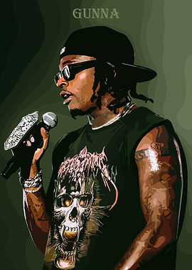 Gunna Portrait Illustration