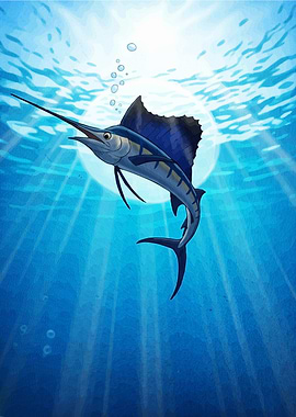 Marlin in Ocean Animal