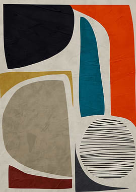 Abstract Geometric Shapes Art