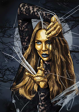 Tangled Golden Woman