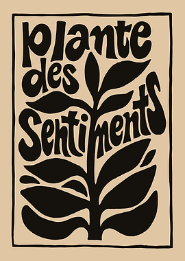 Plante des Sentiments Poster