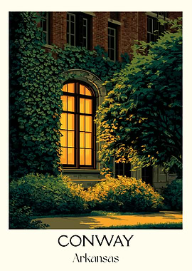 Conway, Arkansas Building with Ivy