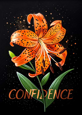 Vibrant Flower Tiger Lily Blooms Confidence in Bold Beauty