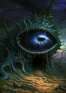 Surreal Eye Tree Digital Art