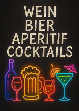 Neon Drinks Sign