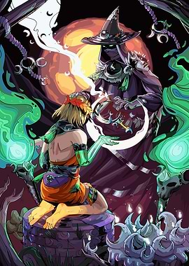 Fantasy Ritual with Witch and Warrior