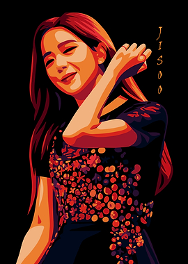 Jisoo Portrait Digital Art