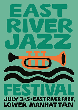 East River Jazz Festival Poster
