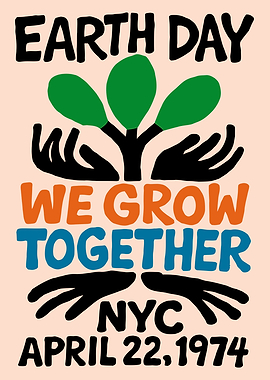 Earth Day 1974 NYC Poster