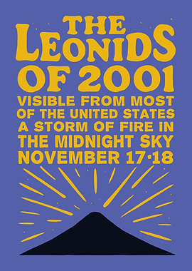 The Leonids of 2001 Poster