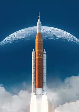 Rocket Launch to the Moon